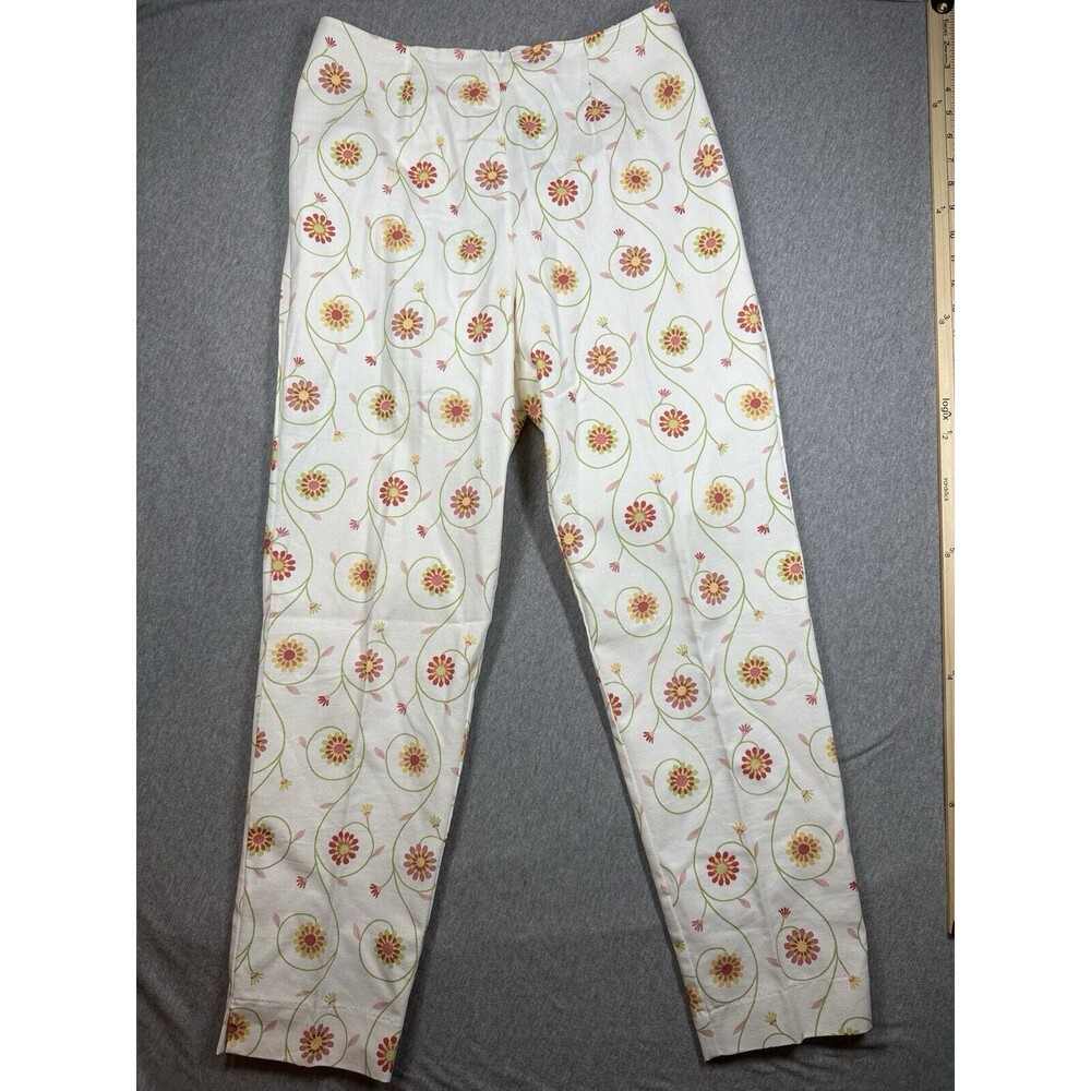 Charlotte Kellogg Palm Beach - Floral pants Made In‎ USA Size 6